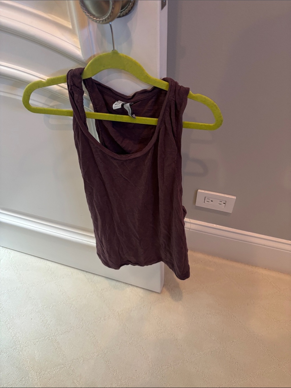 Z by Zella Plum Racerback Tank Top size large kid